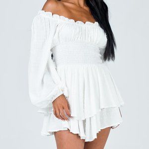 Princess Polly Love Galore Long Sleeve Romper 0